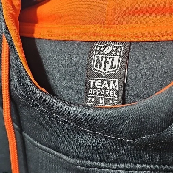 Cincinnati Bengals Pullover Gray and Orange Men's‎ Hoodie Medium New - Picture 5 of 8